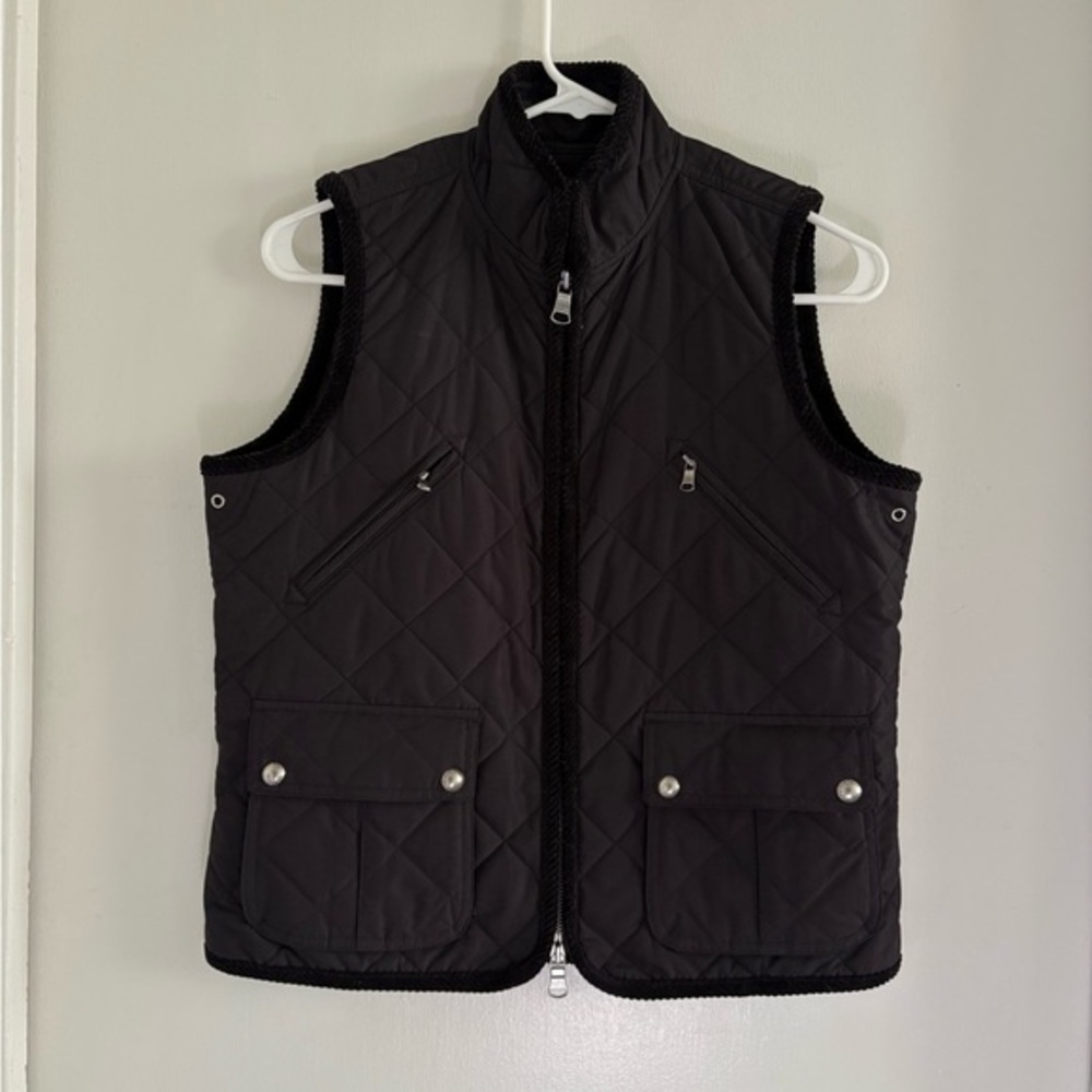 Ralph Lauren Black Quilted Vest